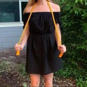 Black off the shoulder dress